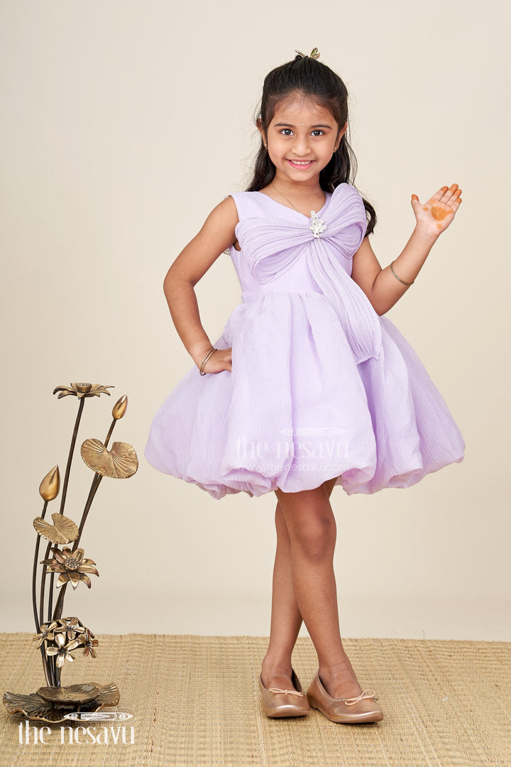 Baby Girl Birthday Dress With Bow Comfortable And Stylish