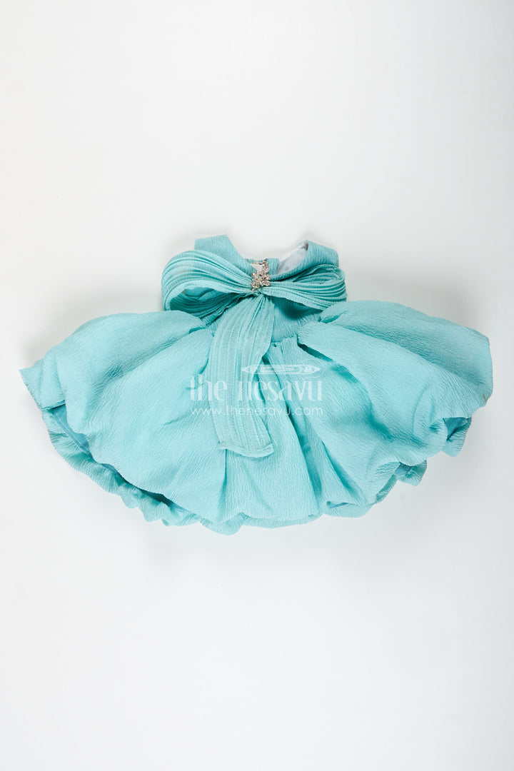 Party Wear Frock For Baby Girls Cute Bow Design And Flare