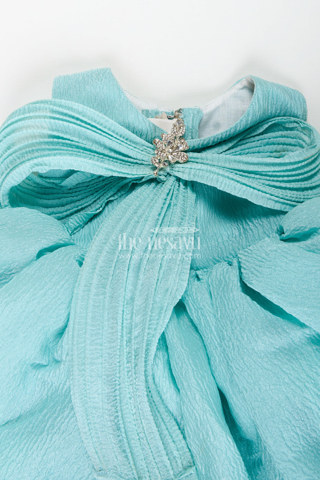 Party Wear Frock For Baby Girls Cute Bow Design And Flare