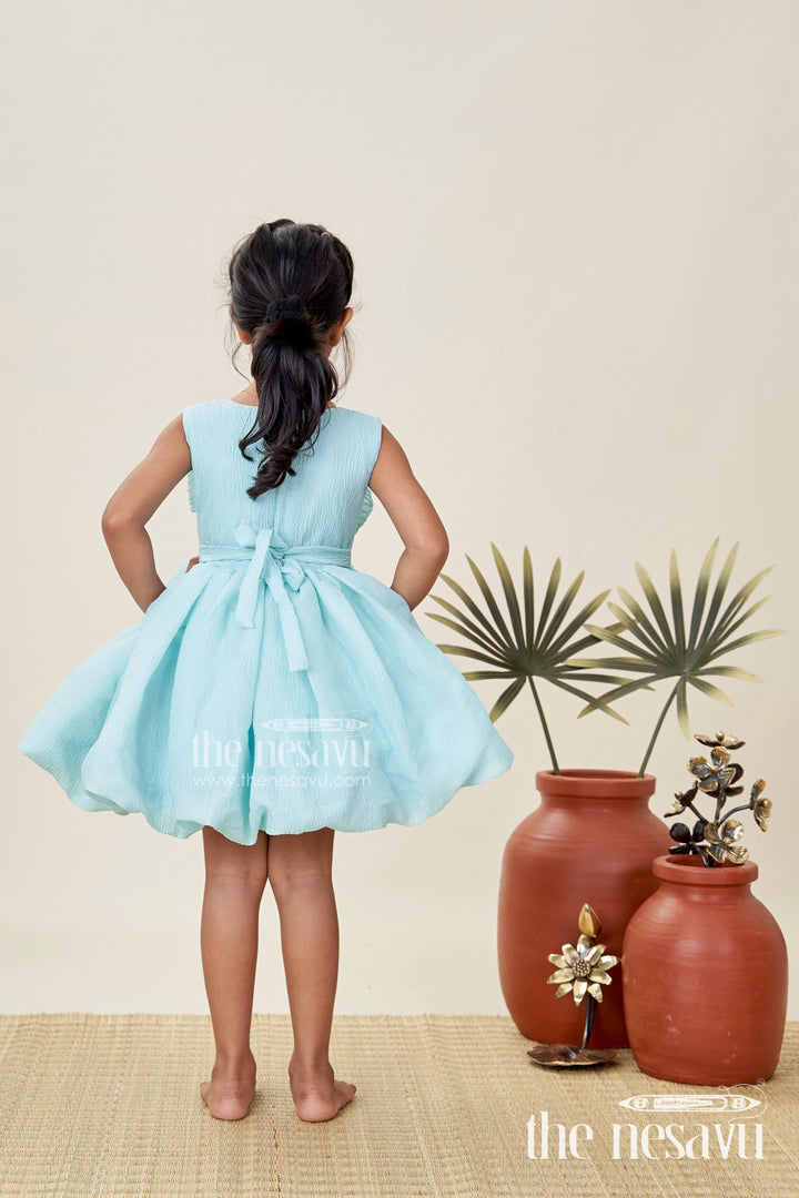 Party Wear Frock For Baby Girls Cute Bow Design And Flare