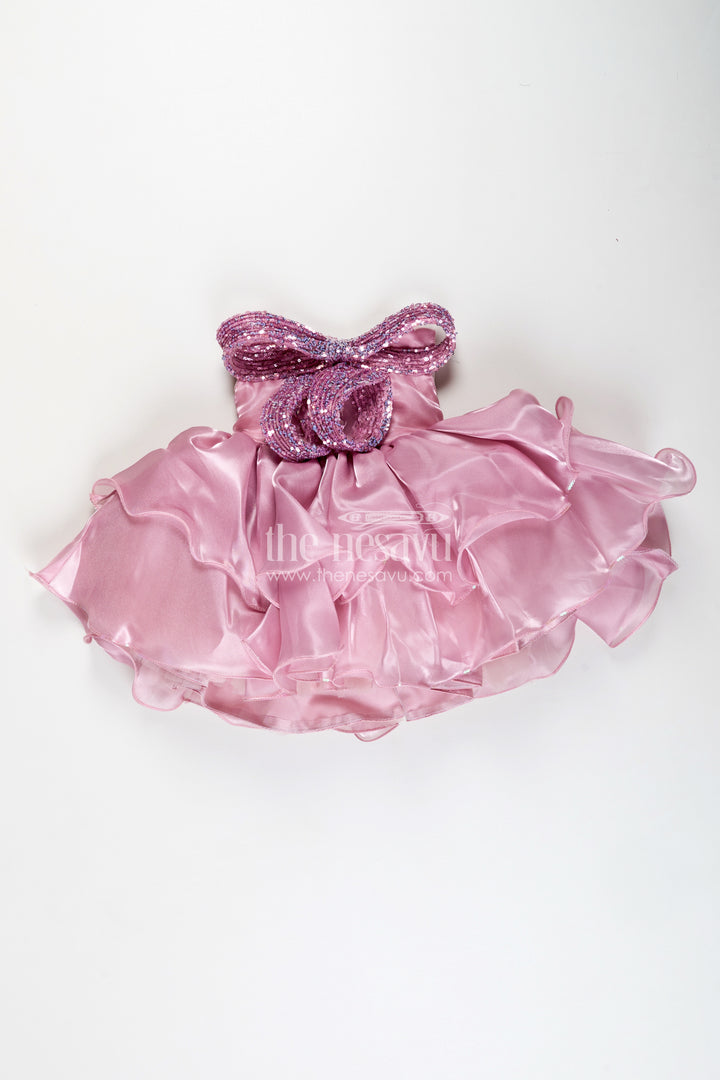 Special Occasion Baby Frock With Ruffles Perfect For Birthday Party Celebrations