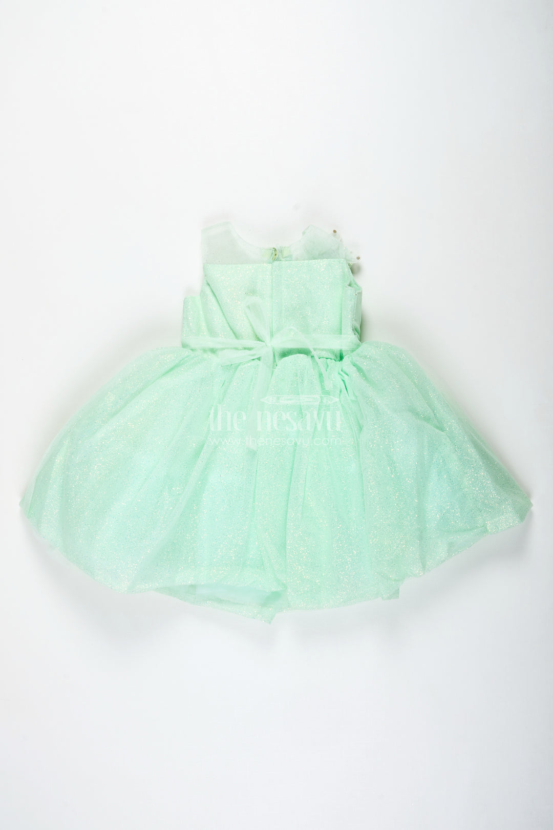 Birthday Party Frock For Girls 3d Floral Appliqué Style