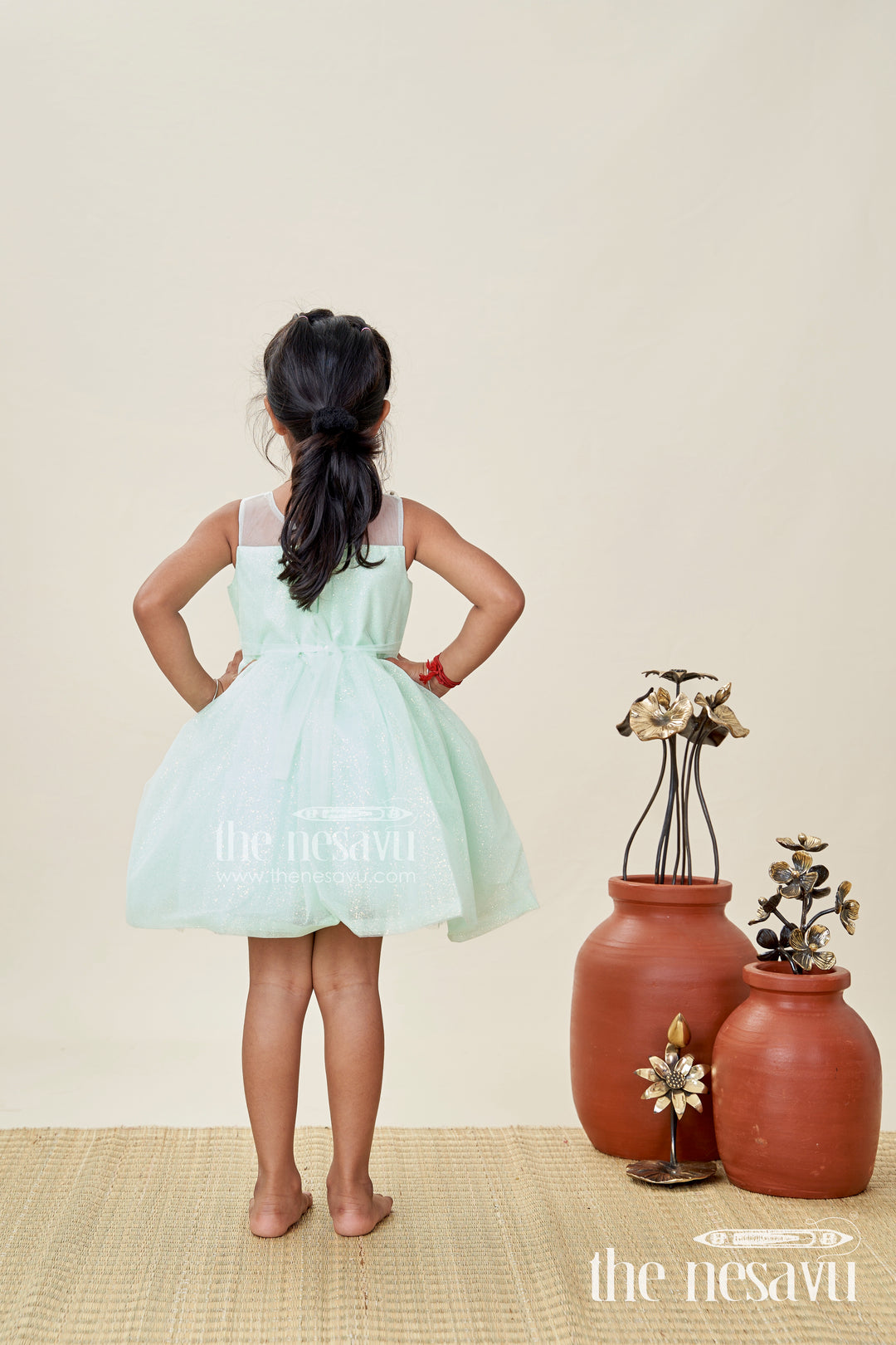 Girls Lace Party Dress Elegant Outfit For Celebrations