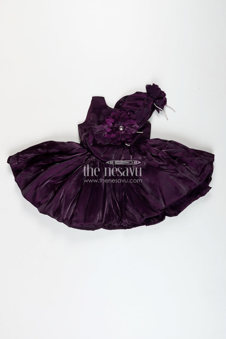 Wedding Party Frock For Girls Designer Satin Dress