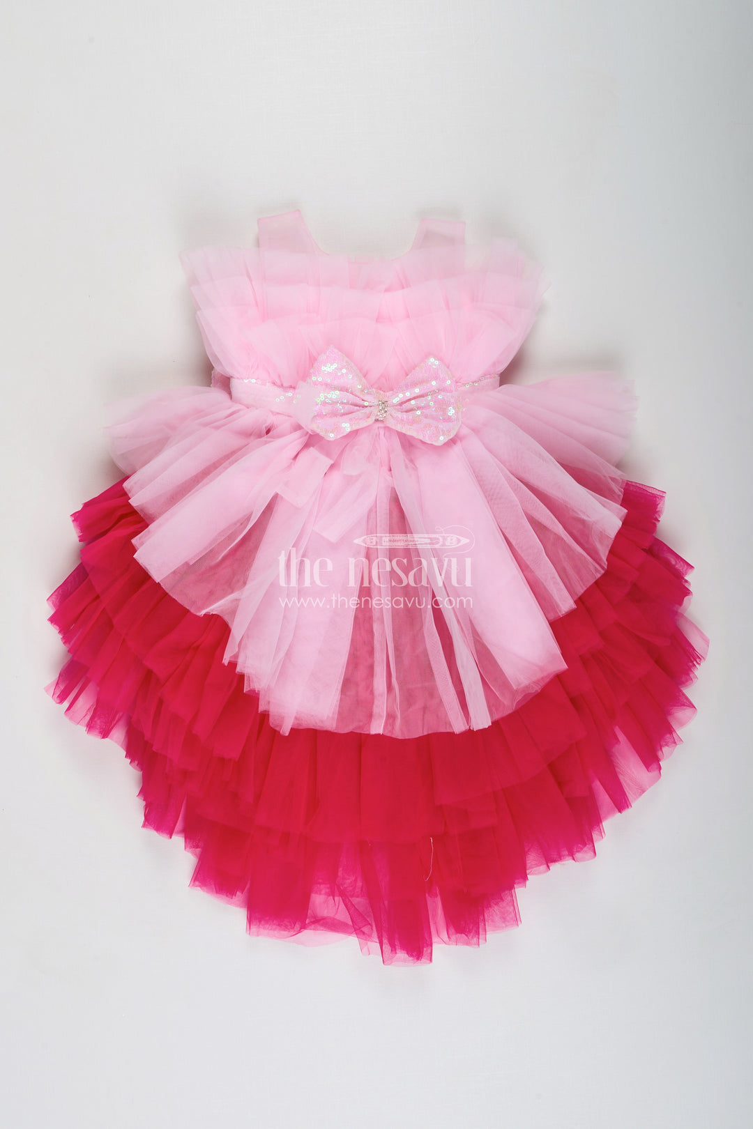 Layered net party frock for toddler girls for birthdays and photo shoots