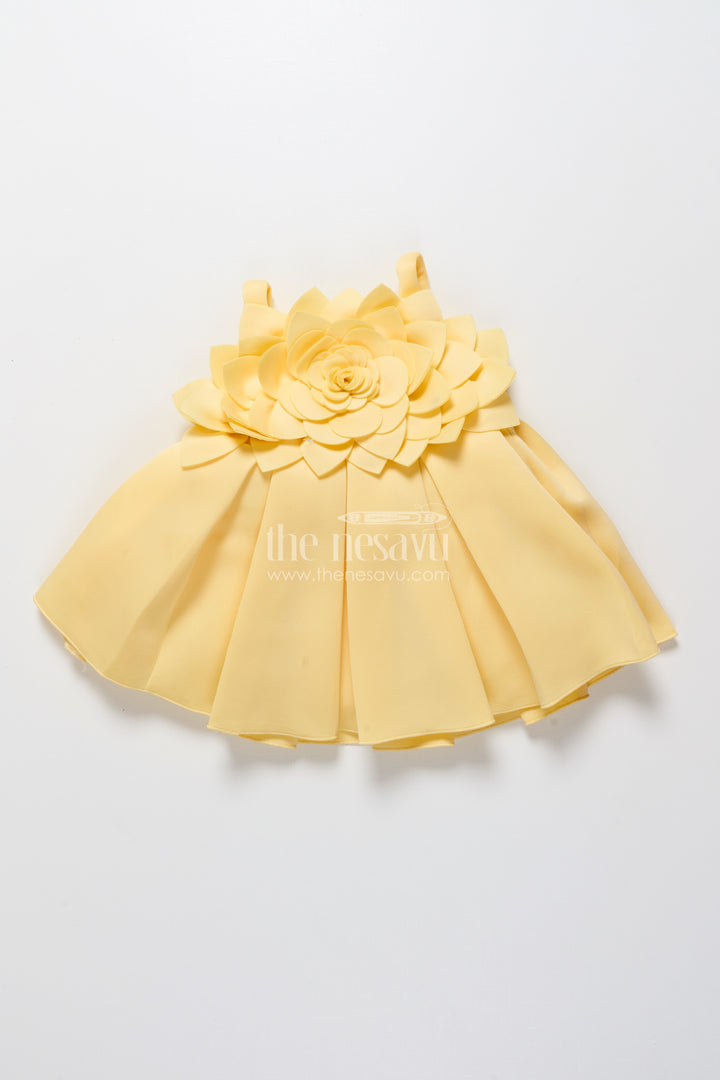 Baby girl scuba frock for birthday parties and playful twirls
