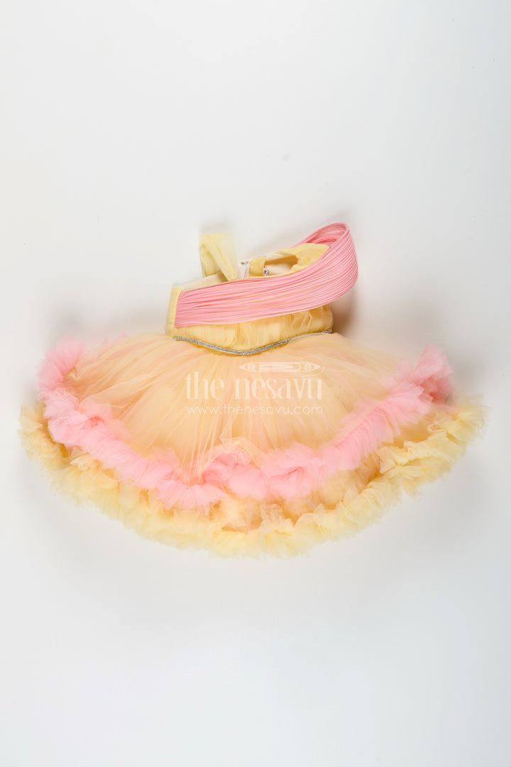 Soft net party frock for baby girls perfect for birthdays and family photos