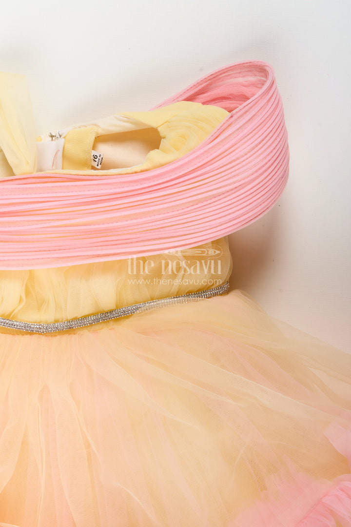 Soft net party frock for baby girls perfect for birthdays and family photos