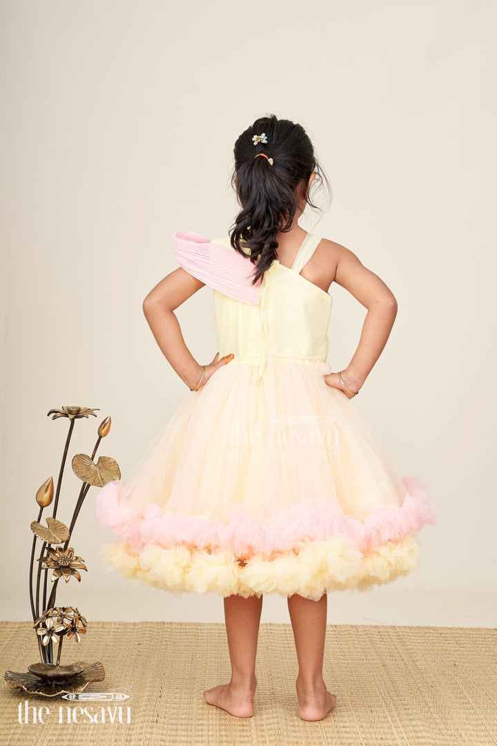 Soft net party frock for baby girls perfect for birthdays and family photos