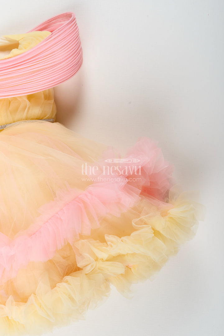 Soft net party frock for baby girls perfect for birthdays and family photos