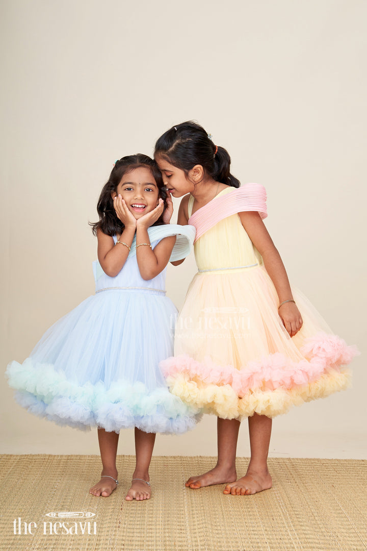 Soft net party frock for baby girls perfect for birthdays and family photos