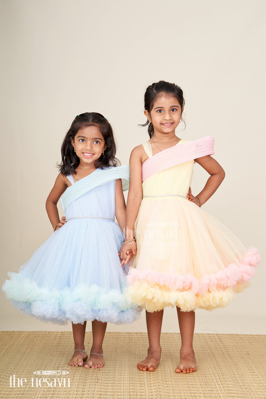 Girls pastel blue tutu frock for birthdays and party photoshoots