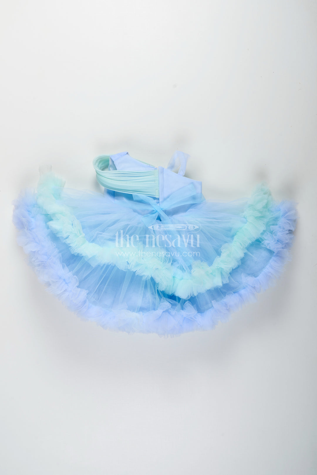 Girls pastel blue tutu frock for birthdays and party photoshoots