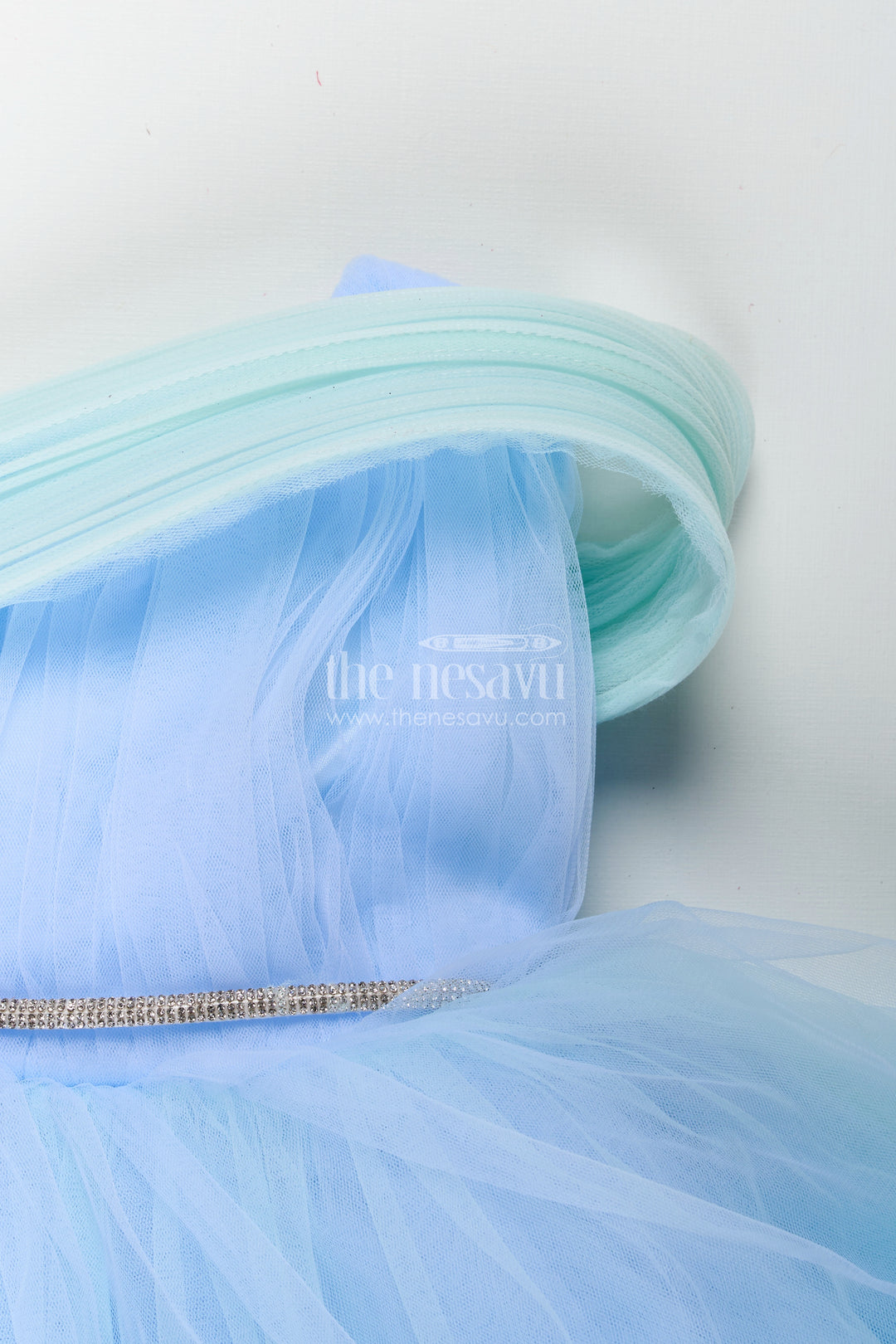 Girls pastel blue tutu frock for birthdays and party photoshoots