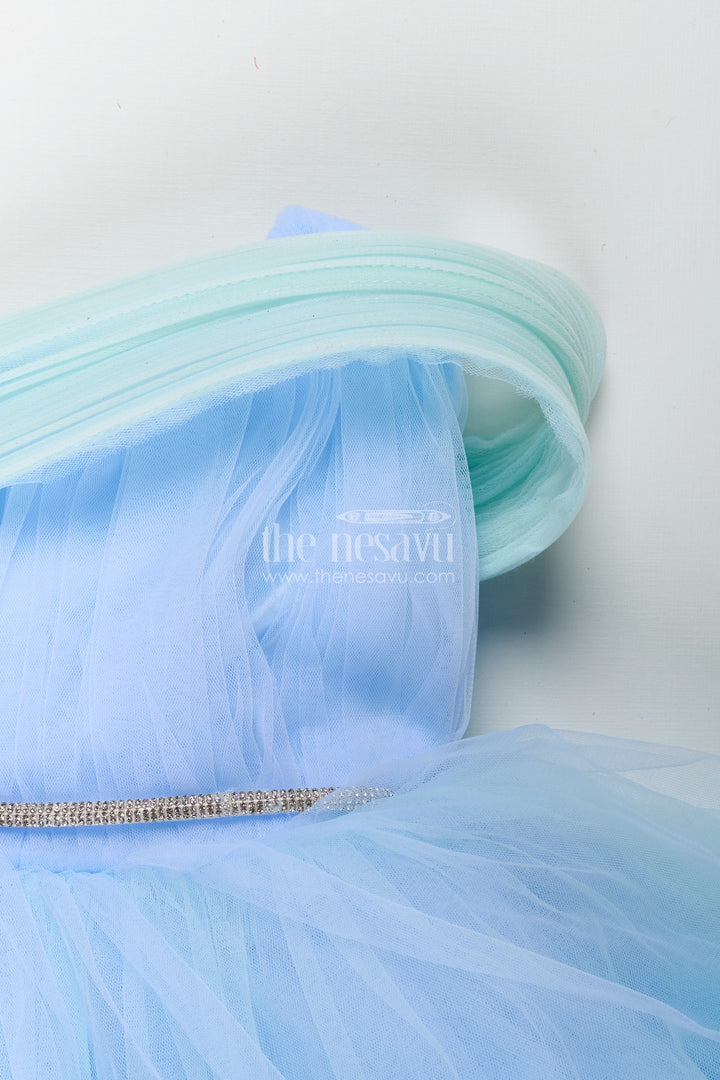 Girls pastel blue tutu frock for birthdays and party photoshoots