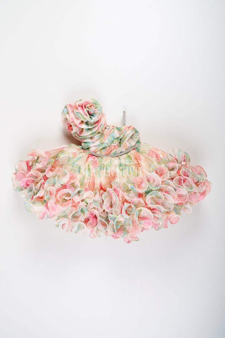 Baby girl ruffle frock for birthday parties and photoshoots