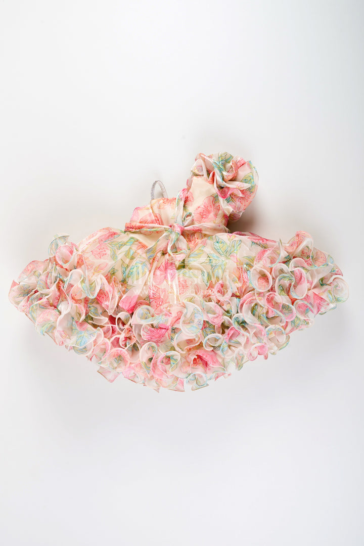 Baby girl ruffle frock for birthday parties and photoshoots