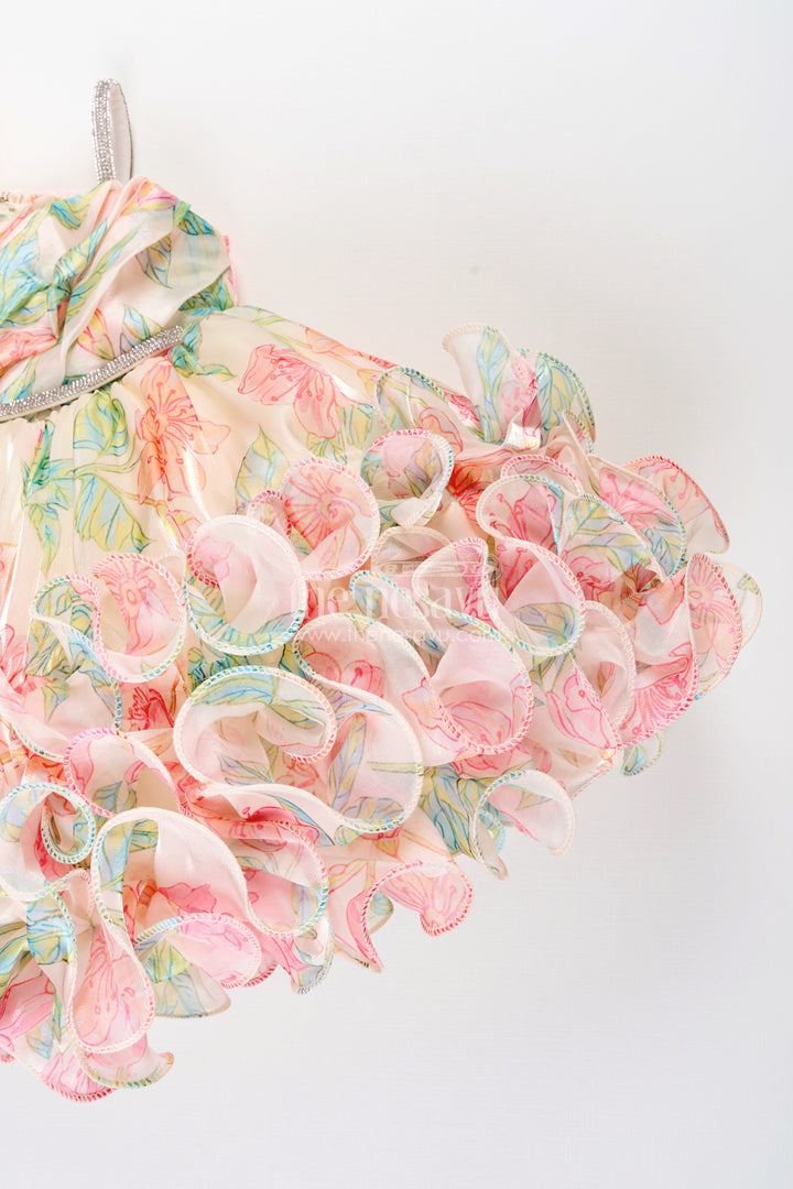 Baby girl ruffle frock for birthday parties and photoshoots
