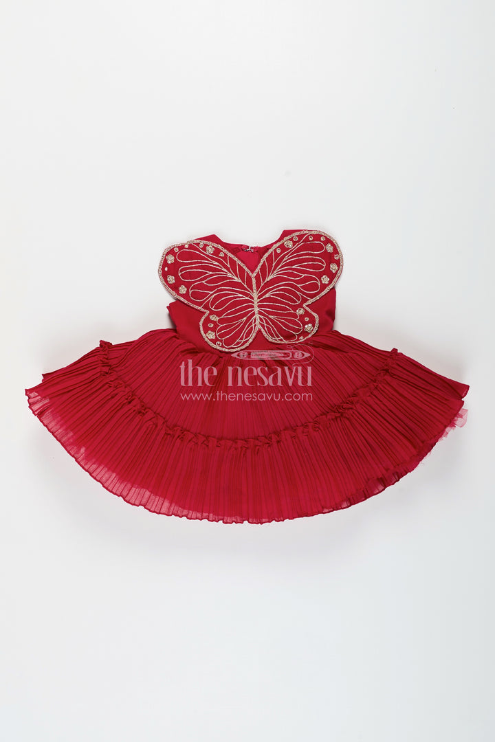 Baby girl butterfly frock for birthday parties and celebrations