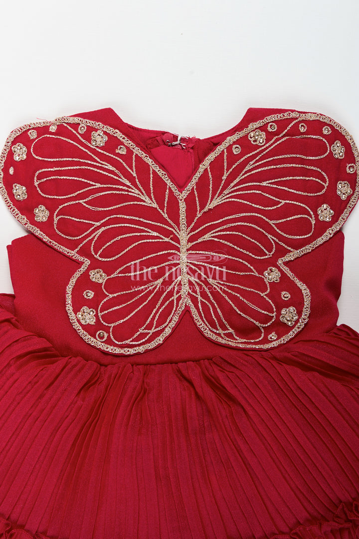 Baby girl butterfly frock for birthday parties and celebrations