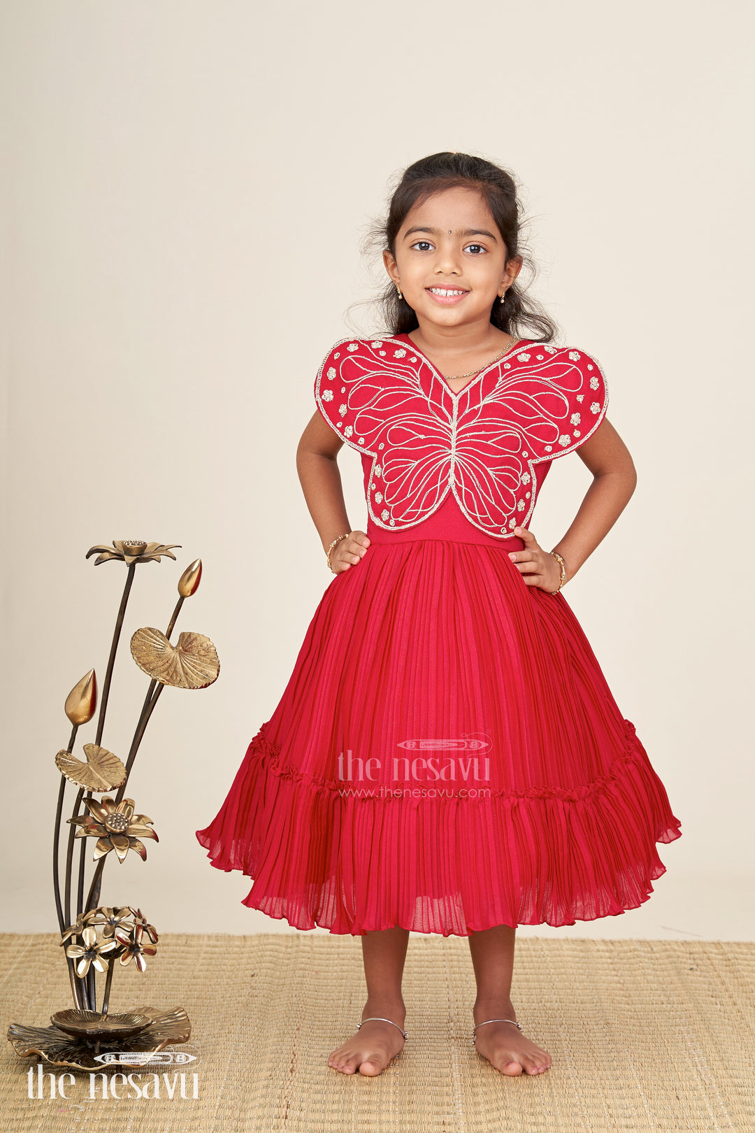 Baby girl butterfly frock for birthday parties and celebrations