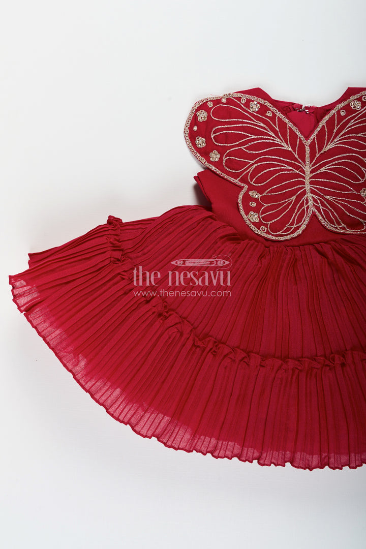 Baby girl butterfly frock for birthday parties and celebrations