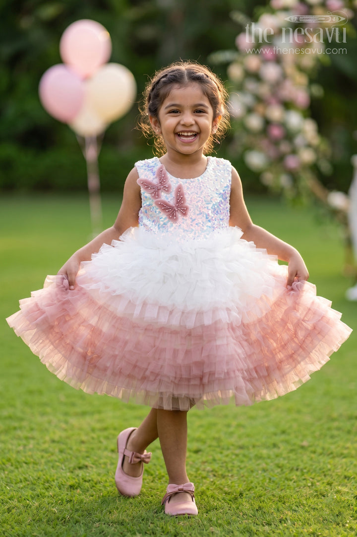 Girls Fancy Party Frock for Birthdays and Special Occasions