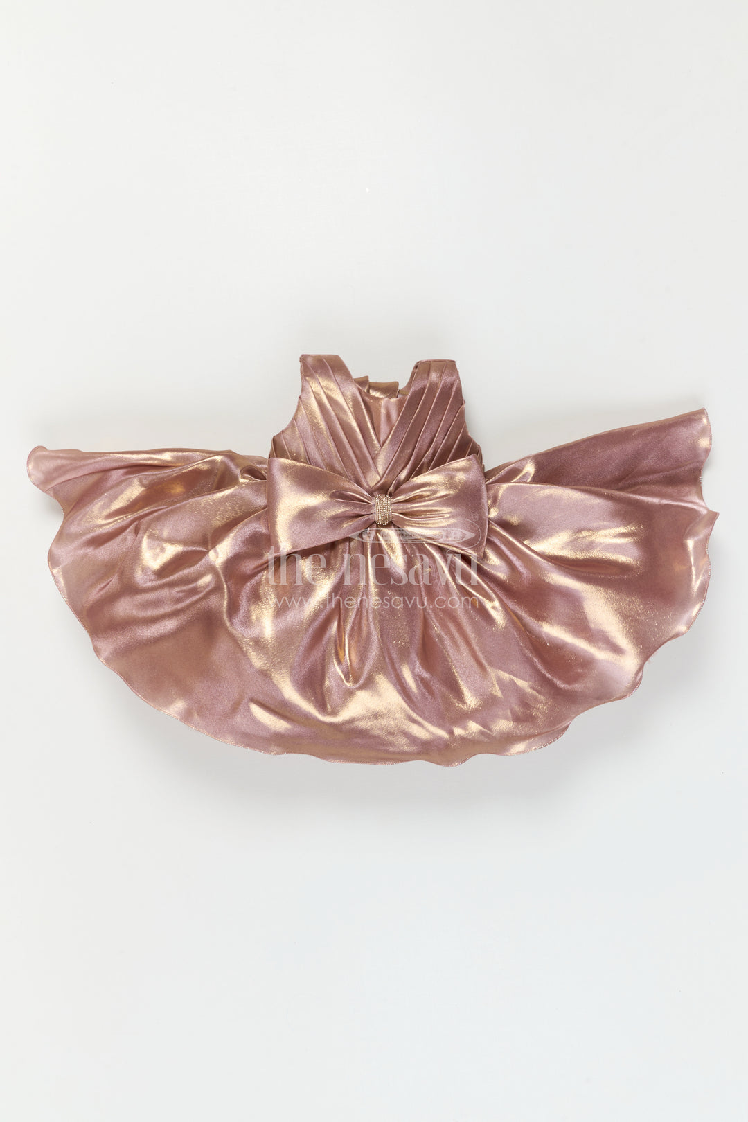 Baby Girl Satin Party Dress for Birthdays and Photo Celebrations