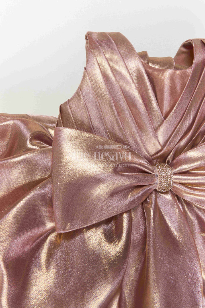 Baby Girl Satin Party Dress for Birthdays and Photo Celebrations