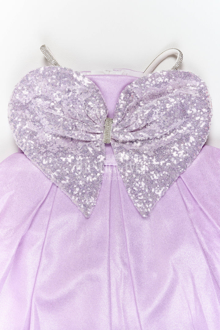 Party Dress for Girls with Sequin Work for Festive Occasions
