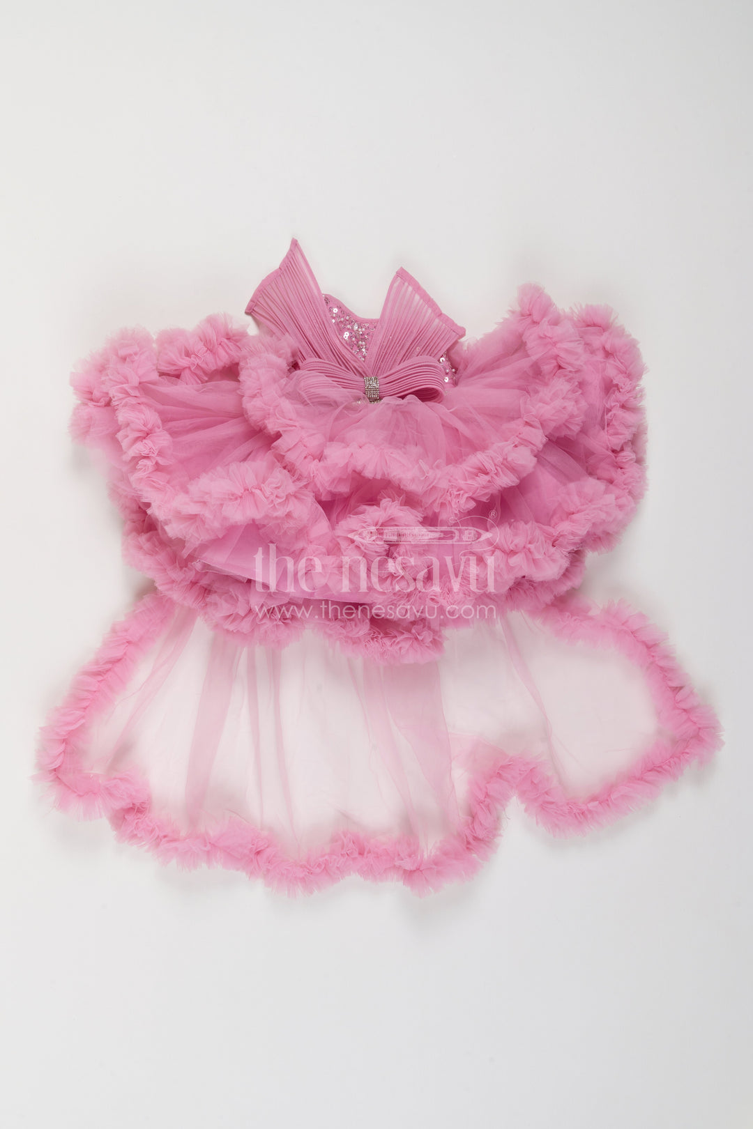 Girls Ruffle Frock for Birthday Photoshoots and Princess Parties