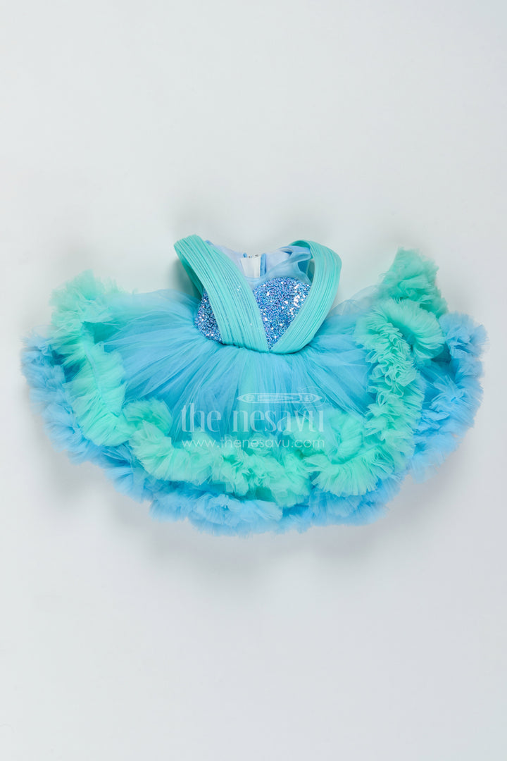 Girls Layered Net Frock for Birthday Parties and Twirl Moments