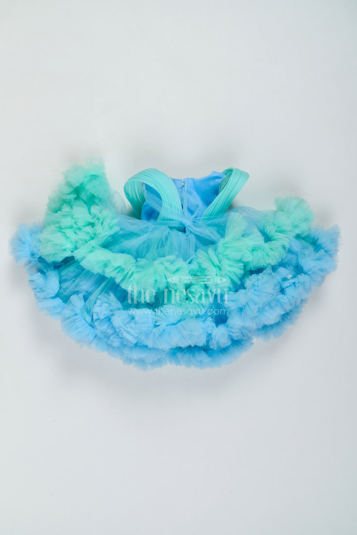 Girls Layered Net Frock for Birthday Parties and Twirl Moments