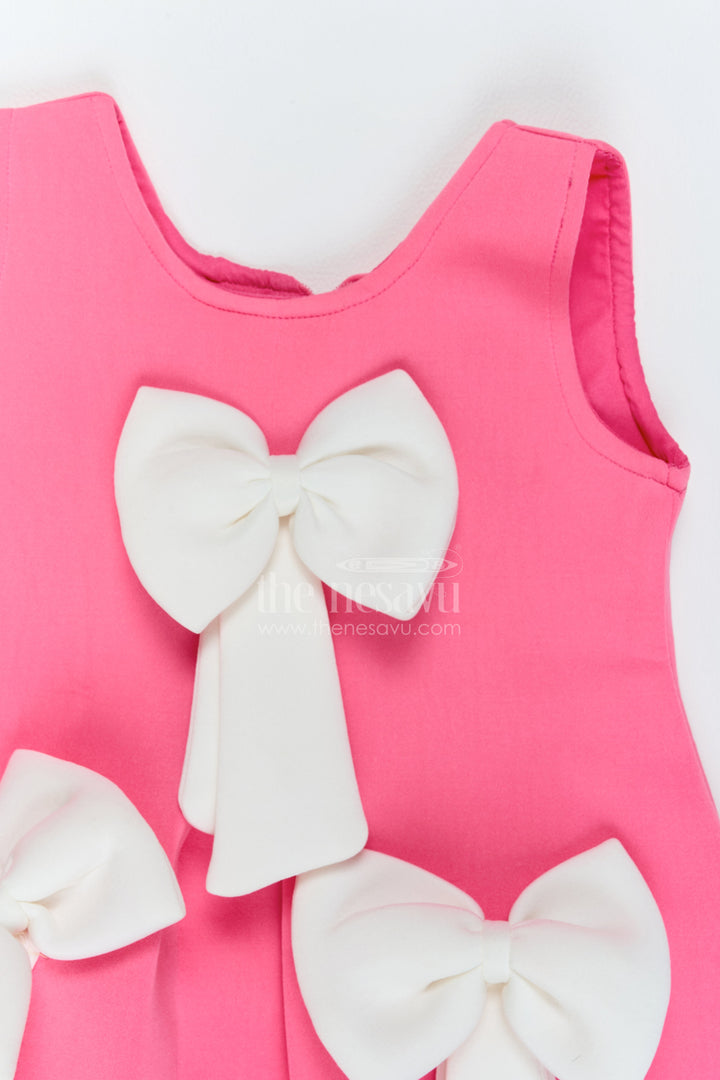 Girls Bow Frock for Birthday Outings and Family Celebrations