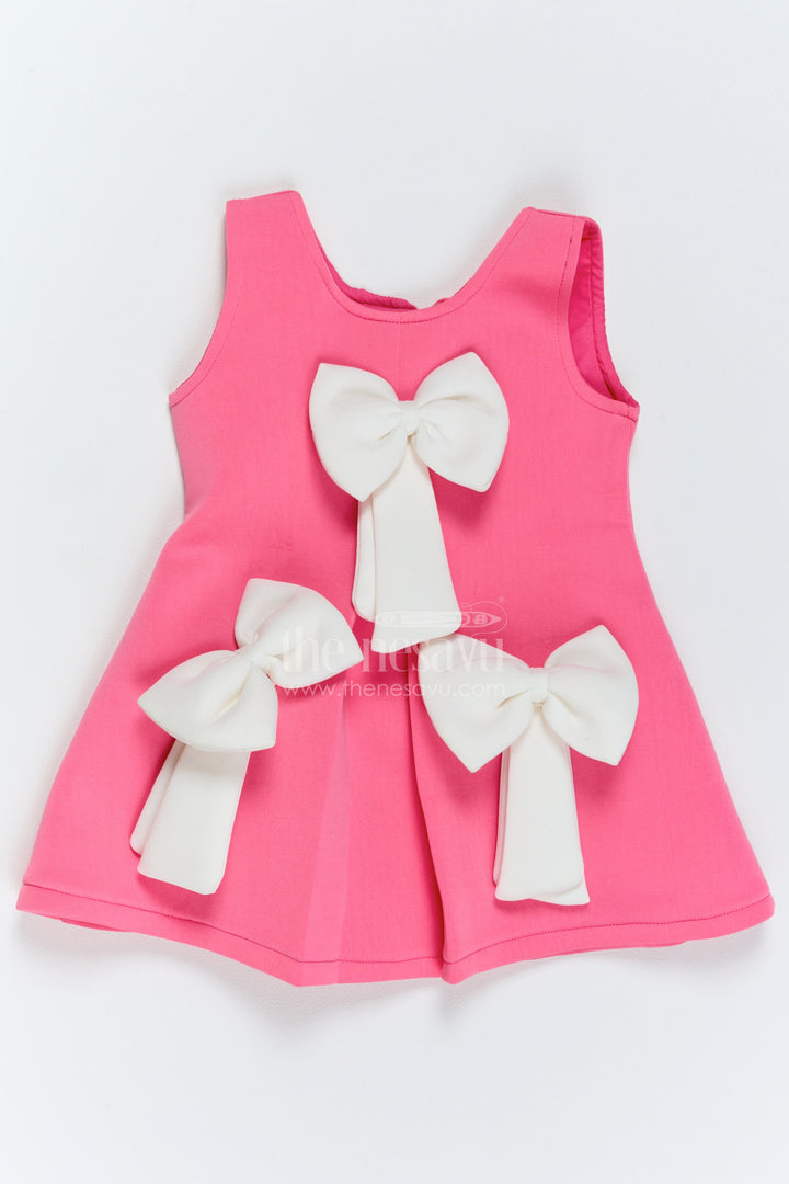 Girls Bow Frock for Birthday Outings and Family Celebrations
