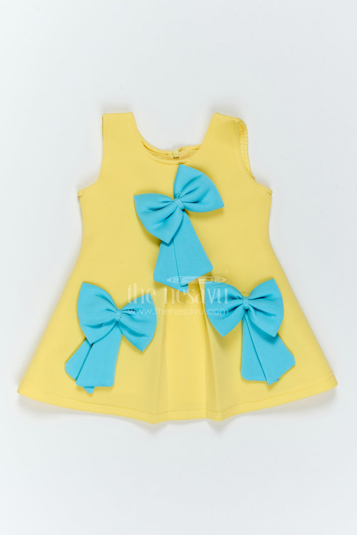 Girls Statement Bow Frock for Birthday Parties and Playful Celebrations