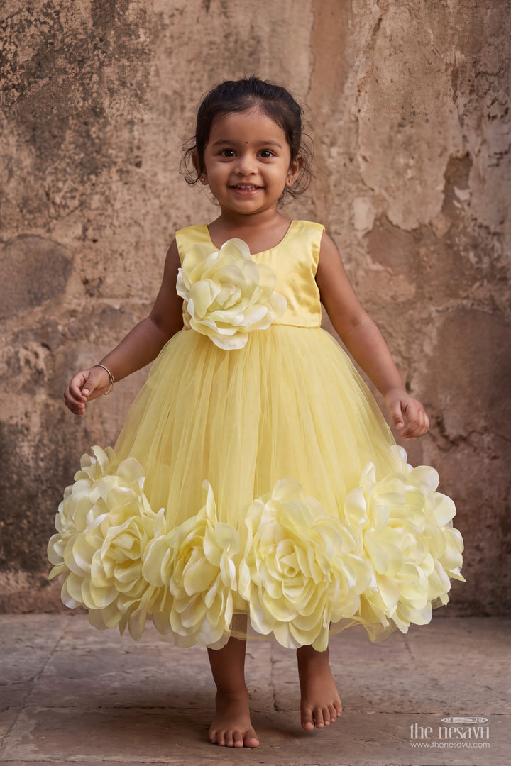 Girls Frill Party Frock for Cake Cutting and Birthday Photoshoots