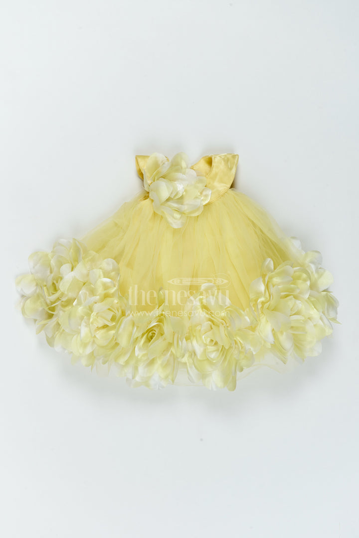 Girls Frill Party Frock for Cake Cutting and Birthday Photoshoots