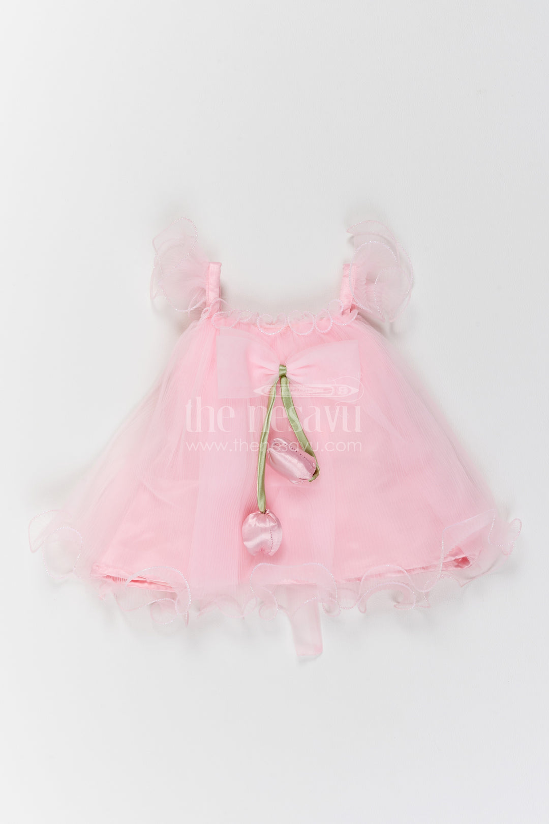 Girls Bow Party Frock for First Birthdays and Cake Smash Photos