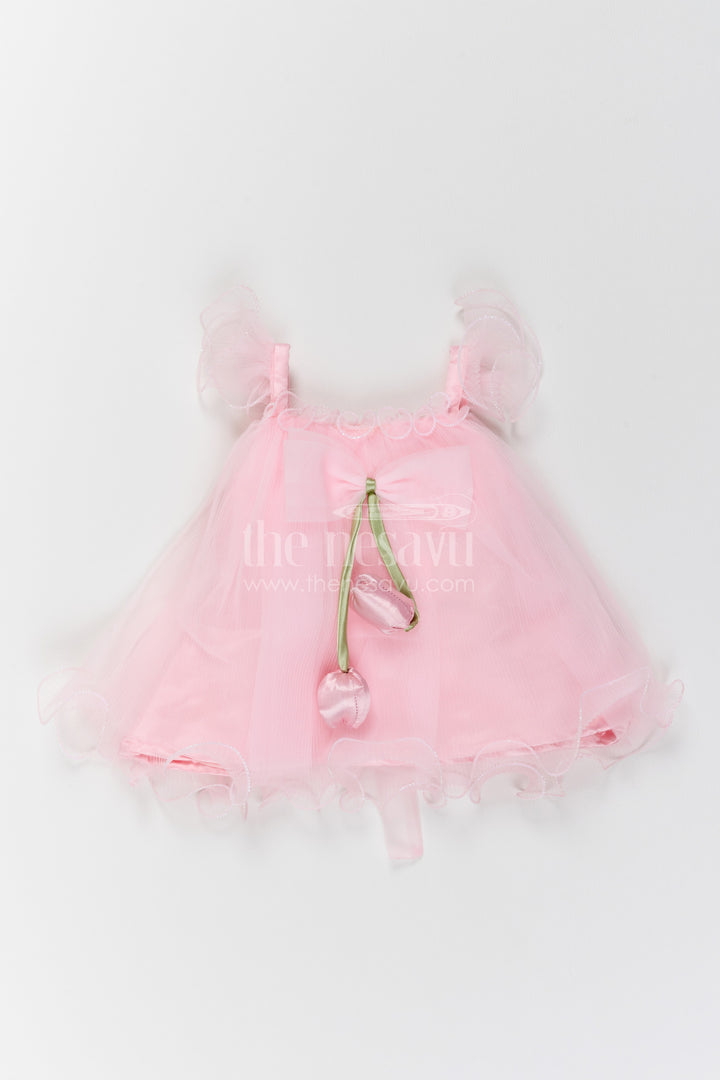 Girls Bow Party Frock for First Birthdays and Cake Smash Photos
