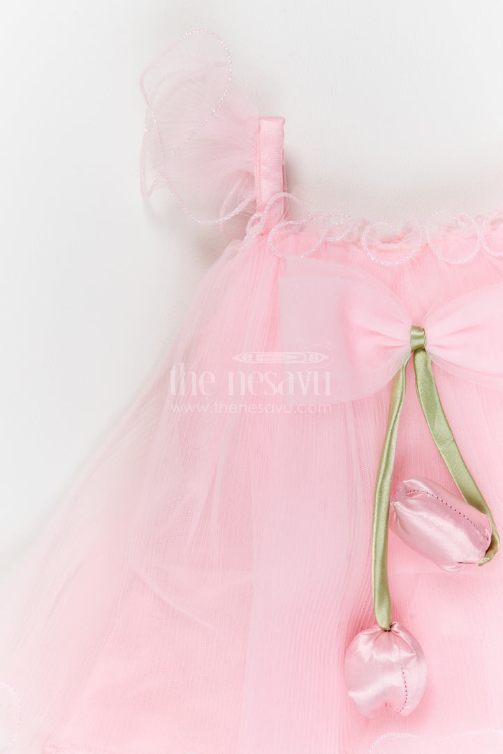 Girls Bow Party Frock for First Birthdays and Cake Smash Photos