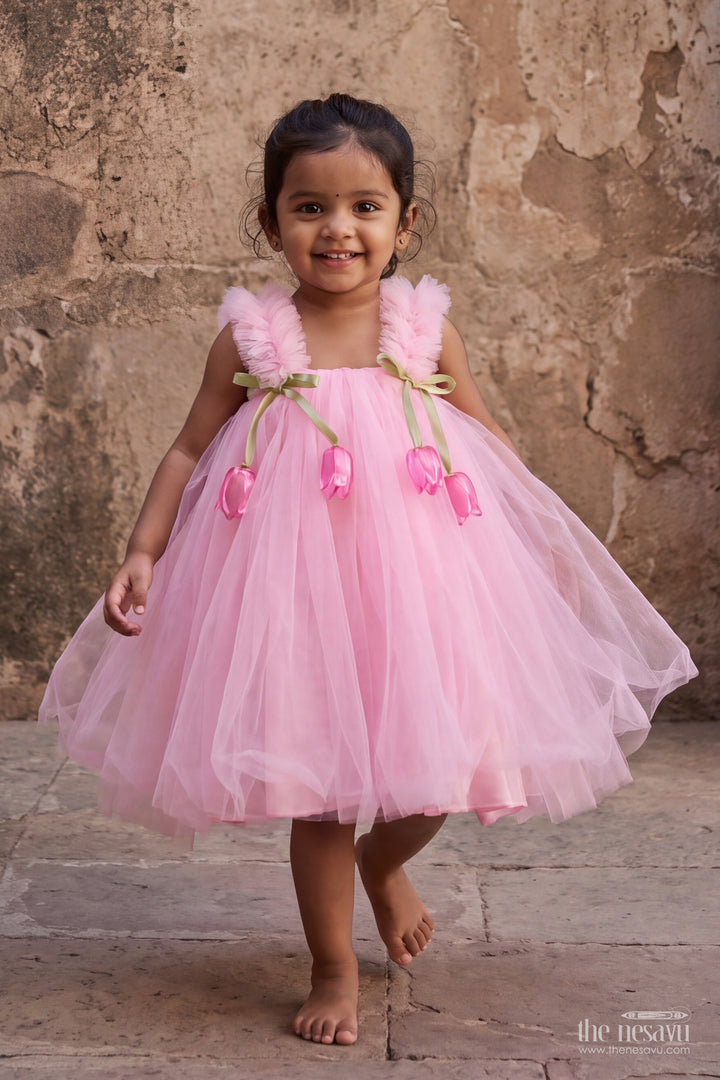 Girls Garden Princess Frock for Milestone Parties and Family Portraits