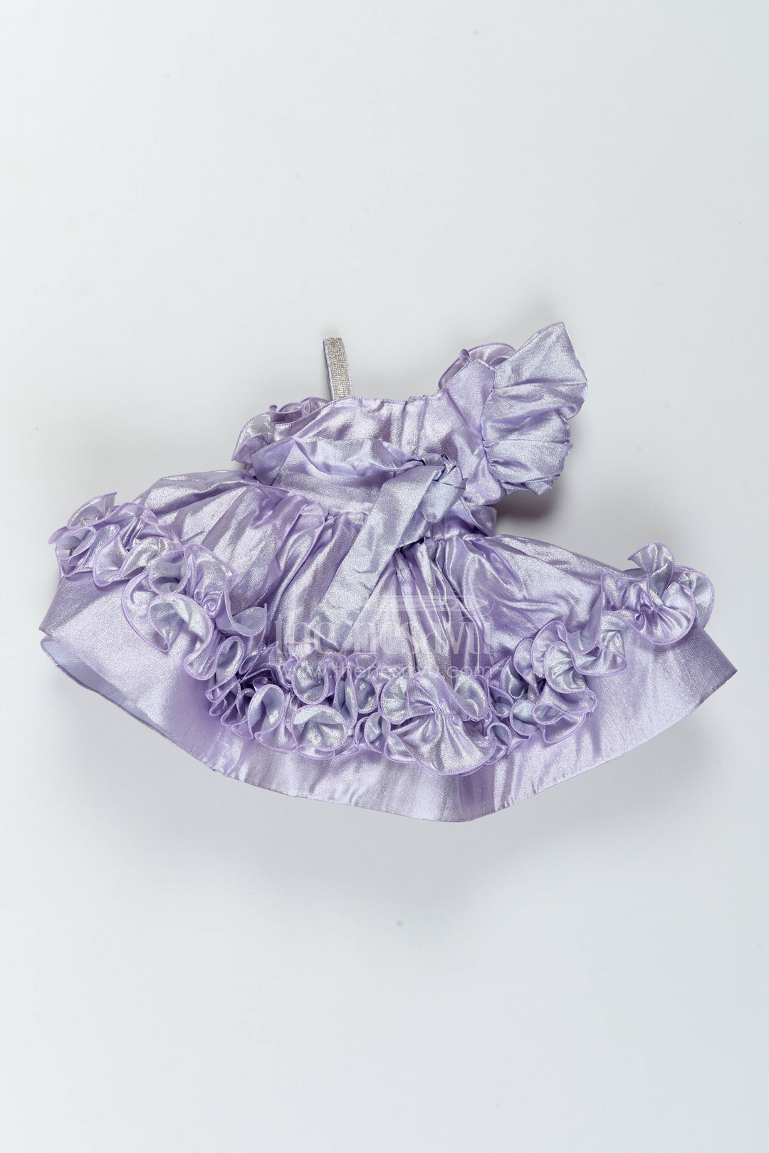 Girls Ruffle Satin Frock for Dance Parties and Birthday Celebrations