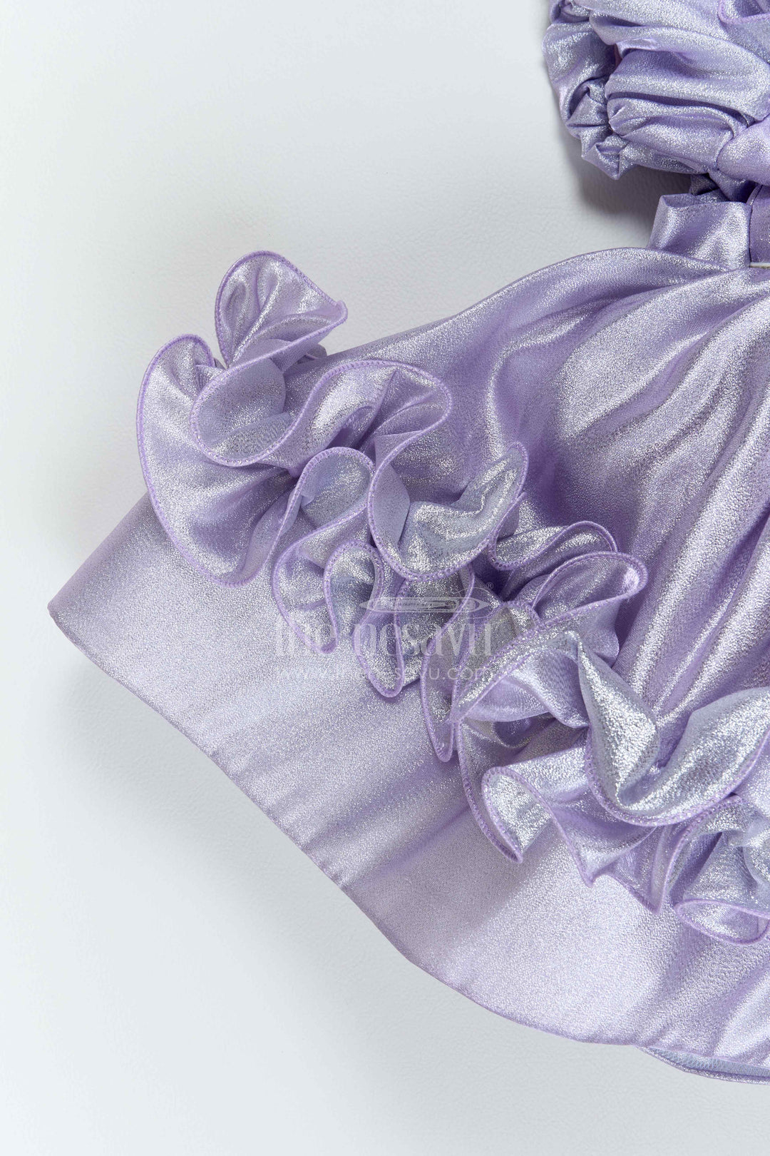 Girls Ruffle Satin Frock for Dance Parties and Birthday Celebrations