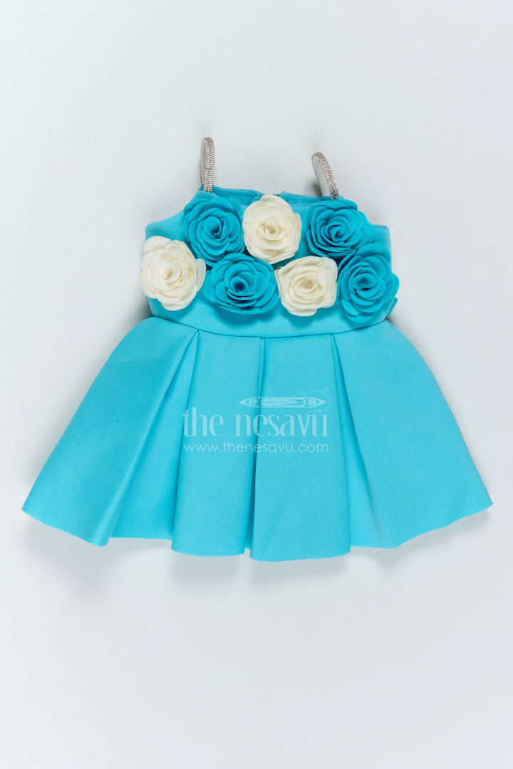 Girls Rose Waist Frock for Birthday Parties and Family Celebrations