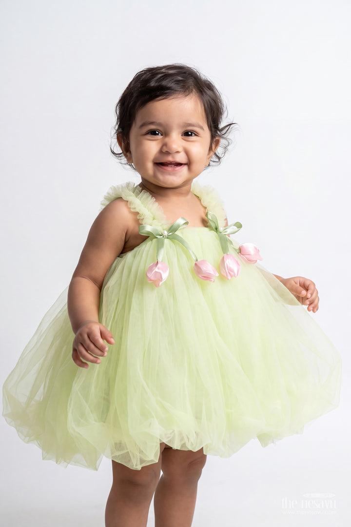 Baby Girl Fairy Frock for First Birthday and Garden Photoshoots