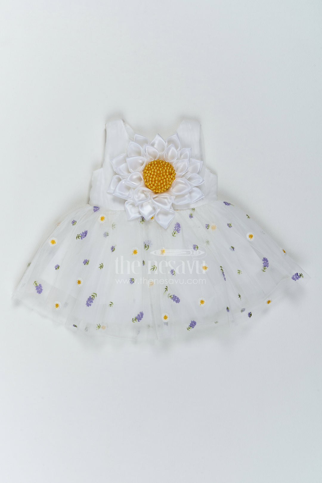 Baby Girl Polka Dot Frock for First Birthday and Cake Cutting