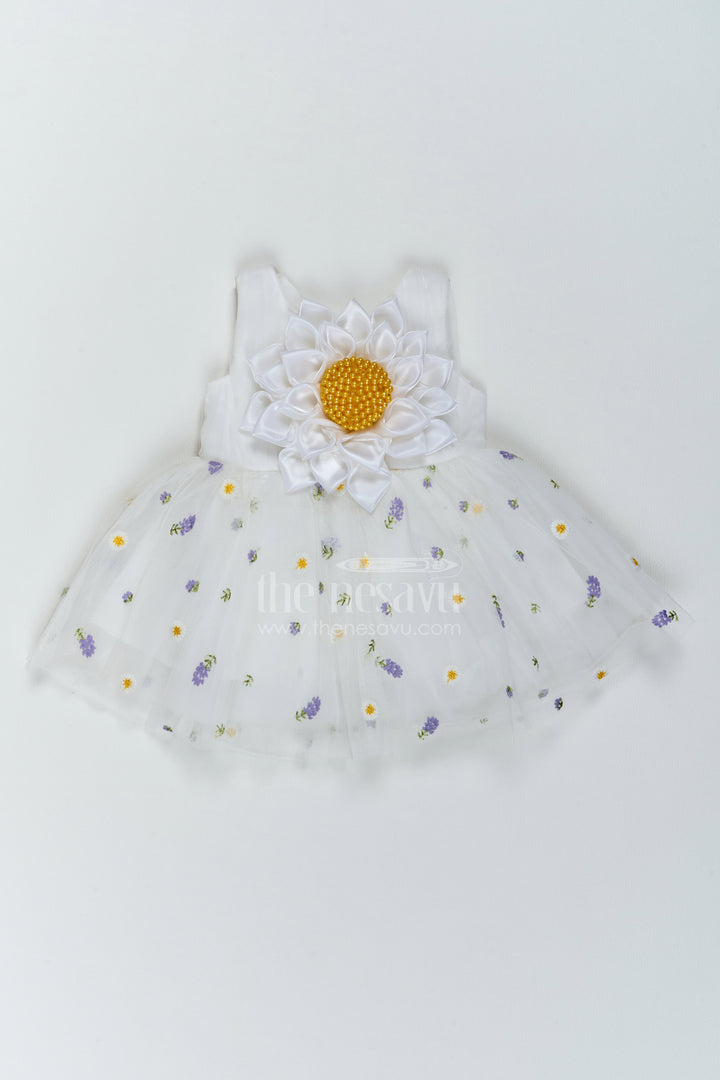 Baby Girl Polka Dot Frock for First Birthday and Cake Cutting