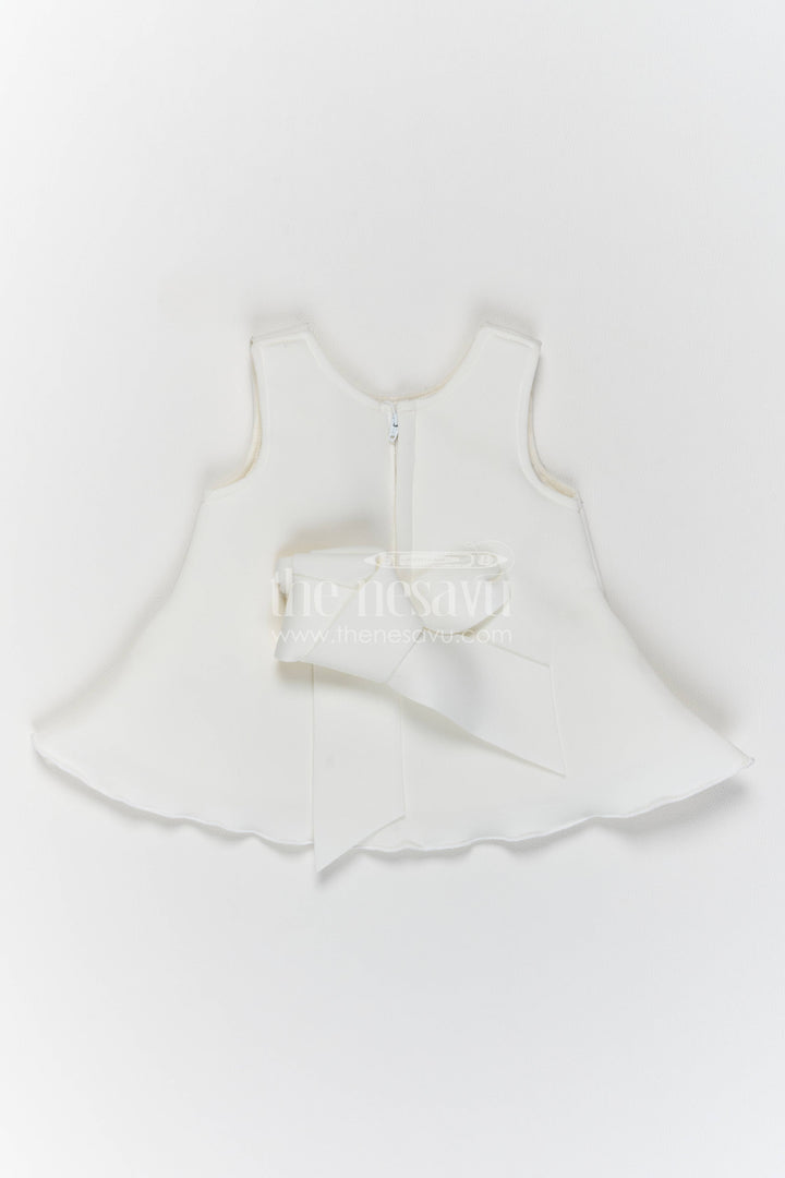 Party Dress for Girls in White with an Occasion Ready Finish