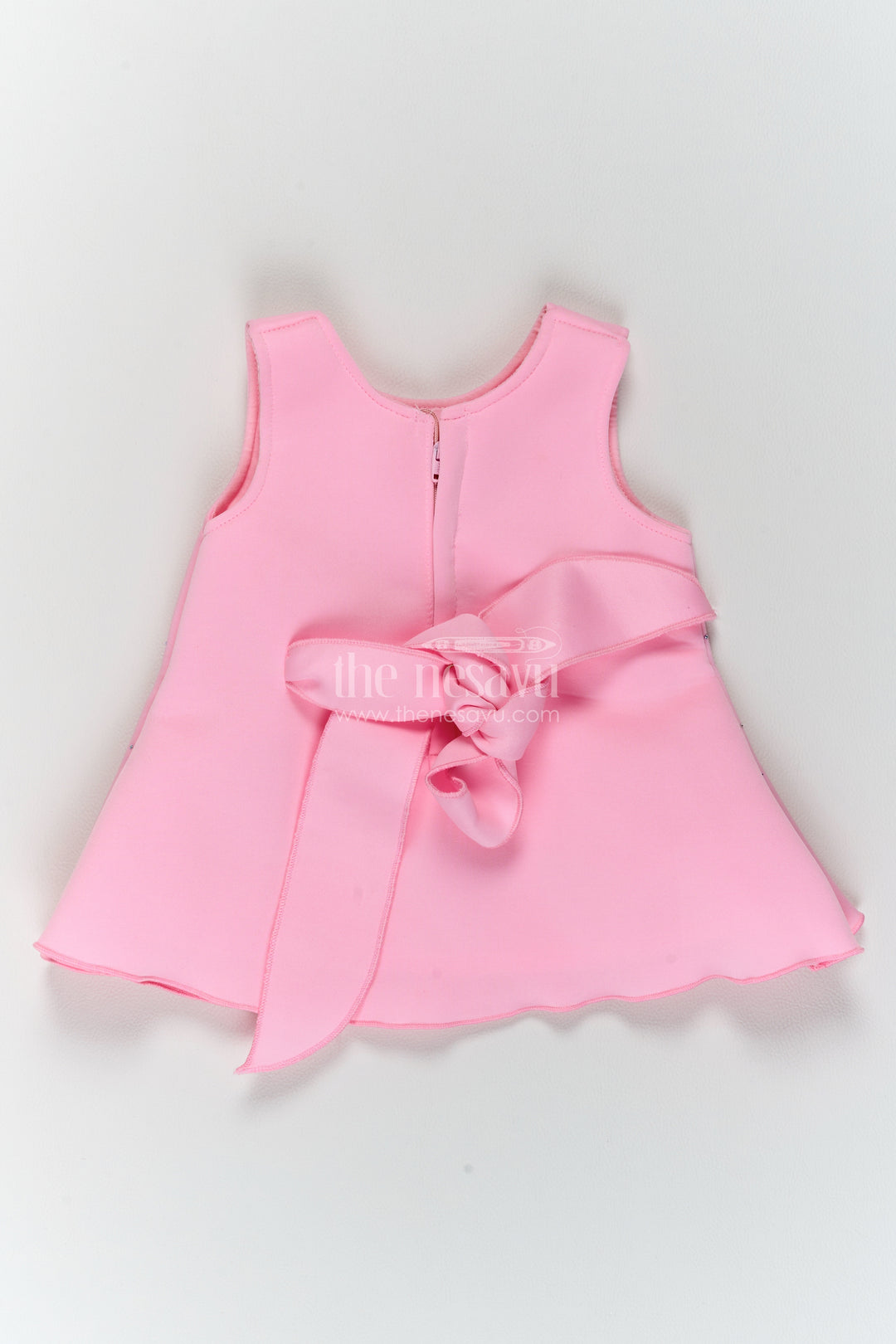 Girls Scuba Party Frock in Pink with Unicorn Rainbow